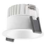 Ledvance Faretti LED Scurolight Aluminium Bianca 8W 640lm 36D - 927 Bianco Molto Caldo | Ritaglio 68mm - IP44 - Miglior resa cromatica - Dimmerabile