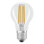 Ledvance Classic LED E27 Pera Filamento Chiara 7.2W 806lm - 927 Bianco Molto Caldo | Miglior resa cromatica - Dimmerabile - Sostitua 60W