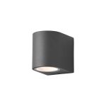 D'Lite Luce Da Parete Vossem Aluminium Nero | IP54 - Adatto Per 1x GU10