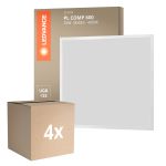 Confezione Multipack 4x Ledvance Pannello A LED Compact Aluminium Bianca 33W 3630lm - 840 Bianco Freddo | 60x60cm