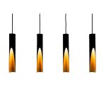 Eglo Luce Pendente Barbotto Acciaio Nero, Oro 18W 1380lm - 830 Luce Calda -  | Adatto per GU10