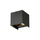 D'Lite Luce Da Parete Elingen Aluminium Nero Up & Down 4.9W 480lm - 830 Luce Calda -  | IP65 - Sensore Di Luce