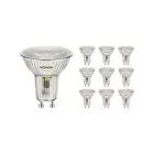 Confezione Multipack 10x Noxion Faretti LED GU10 PAR16 5.5W 560lm 36D - 830 Luce Calda | Sostitutiva 80W