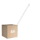 Confezione Multipack 6x Osram LEDinestra HD Luceing S14s 9.9W 1055lm - 927 Bianco Molto Caldo | Miglior Resa Cromatica - Dimmerabile - Sostitutiva 75W