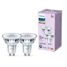 Confezione Multipack 2x Philips Faretti LED GU10 PAR16 4W 255lm 36D - 827 Bianco Molto Caldo